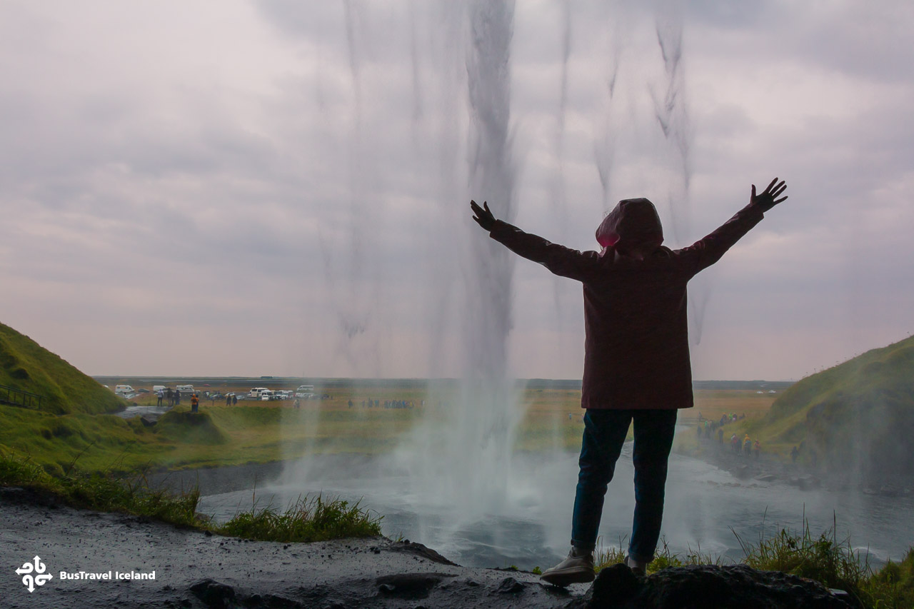 Seljalandsfoss waterfall in South Iceland