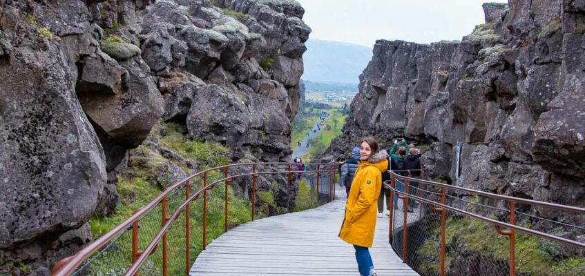 Thingvellir National Park in the Golden Circle of Iceland-