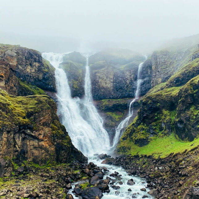Rjúkandifoss waterfall in East Iceland-2 Rjúkandifoss waterfall in East Iceland