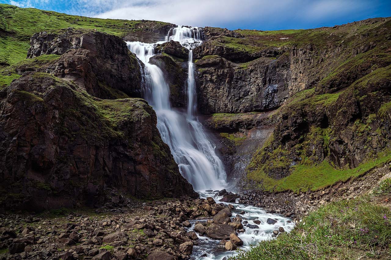 Rjúkandifoss waterfall in East Iceland-3 Rjúkandifoss waterfall in East Iceland