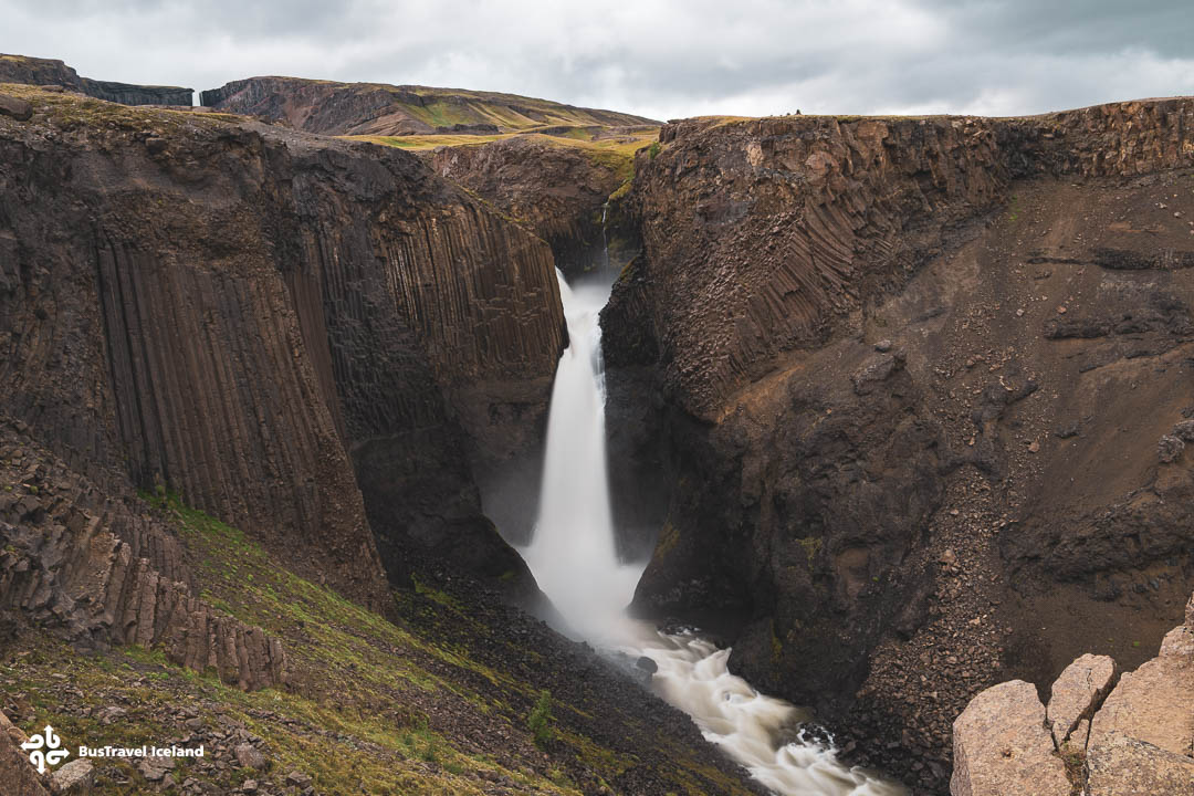 Litlanesfoss waterfall in East Iceland summer-YSL_0215 Litlanesfoss waterfall in East Iceland summer