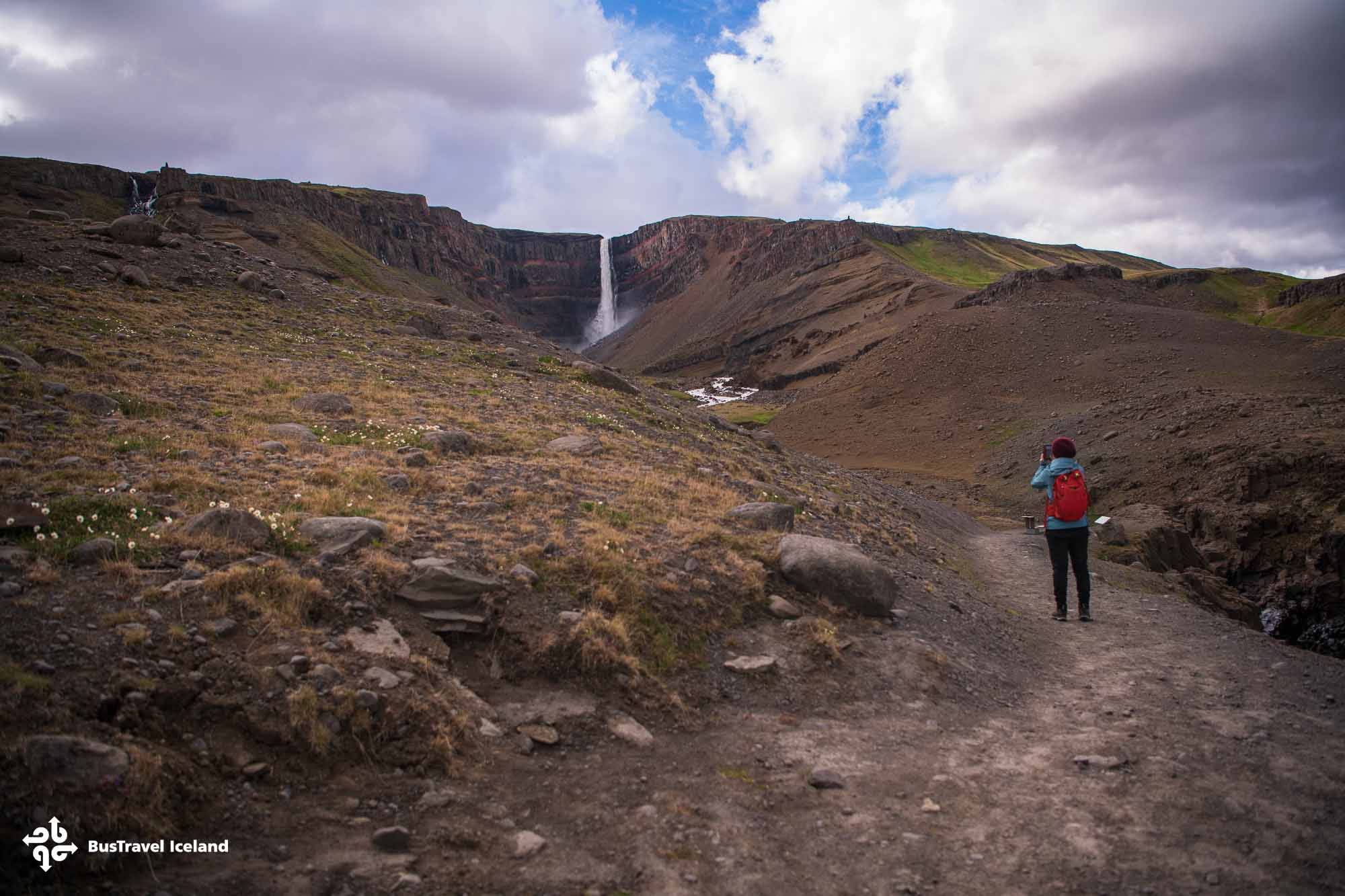 Hengifoss waterfall in East Iceland Hengifoss waterfall in East Iceland