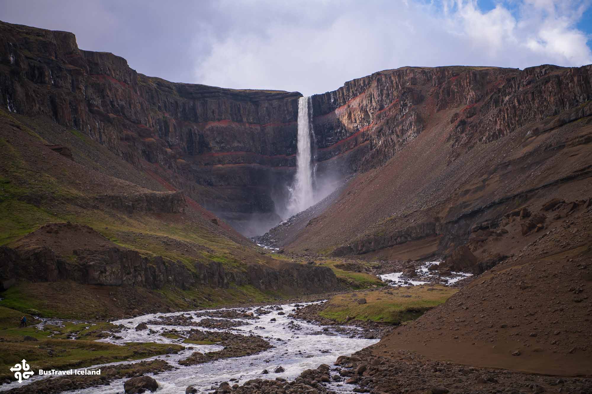 Hengifoss waterfall in East Iceland