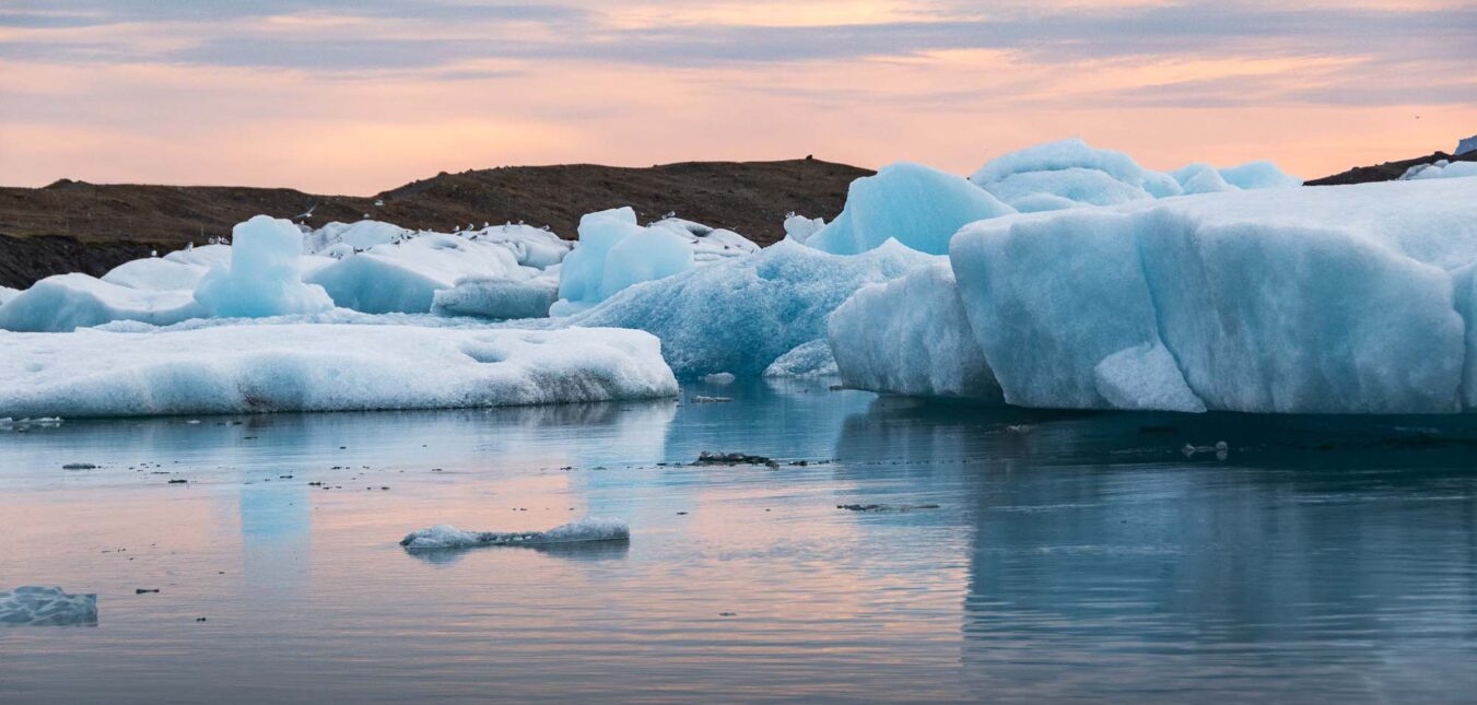 Jokulsarlon Glacier Lagoon in South Iceland-13 Jokulsarlon Glacier Lagoon filled with glacial icebergs in April 2025, South Iceland