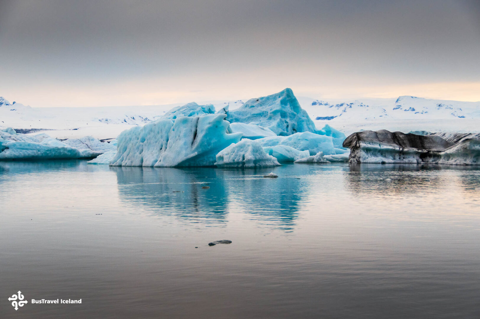 Jokulsarlon Glacier Lagoon in South Iceland-21 Jokulsarlon Glacier Lagoon filled with glacial icebergs in April 2025, South Iceland