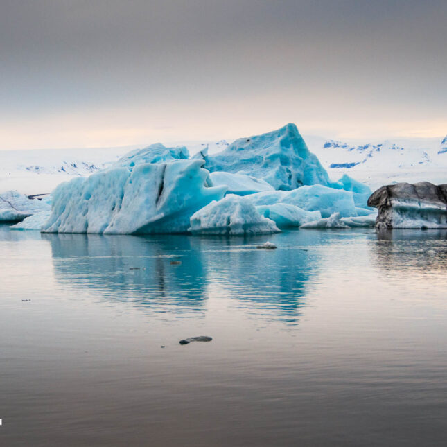 Jokulsarlon Glacier Lagoon in South Iceland-21 Jokulsarlon Glacier Lagoon filled with glacial icebergs in April 2025, South Iceland