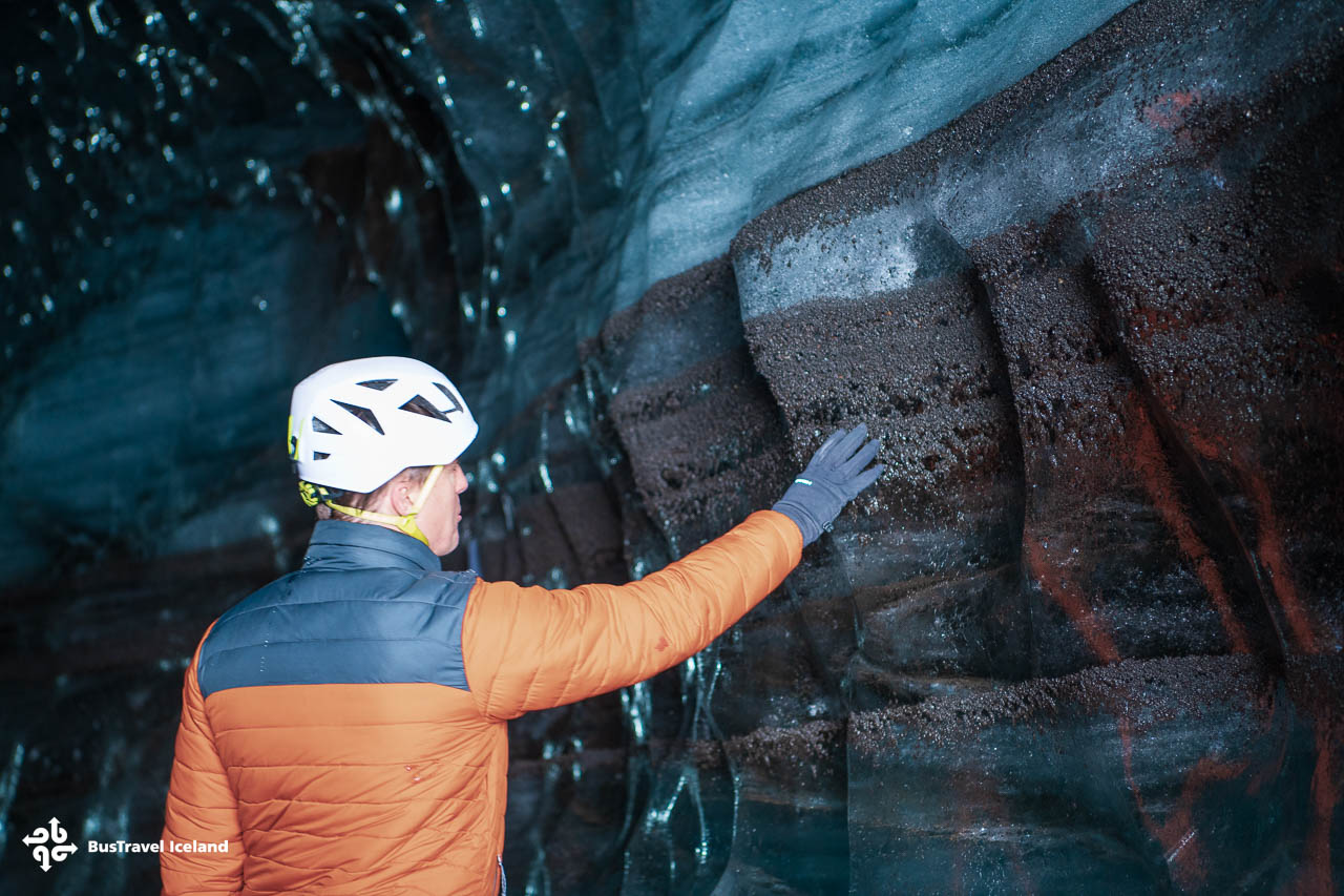 Katla Ice Cave in South Iceland April 2025-21 Katla Ice Cave, also named as the ice cave under the Volcano, is an amazing sight, April 2025