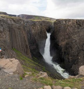 Litlanesfoss waterfall in East Iceland