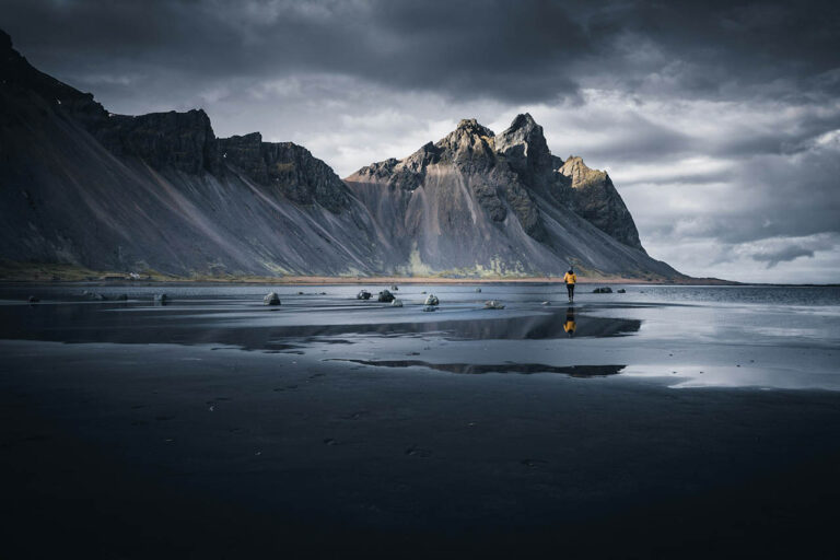 estrahorn in a moody shot Southeast Iceland