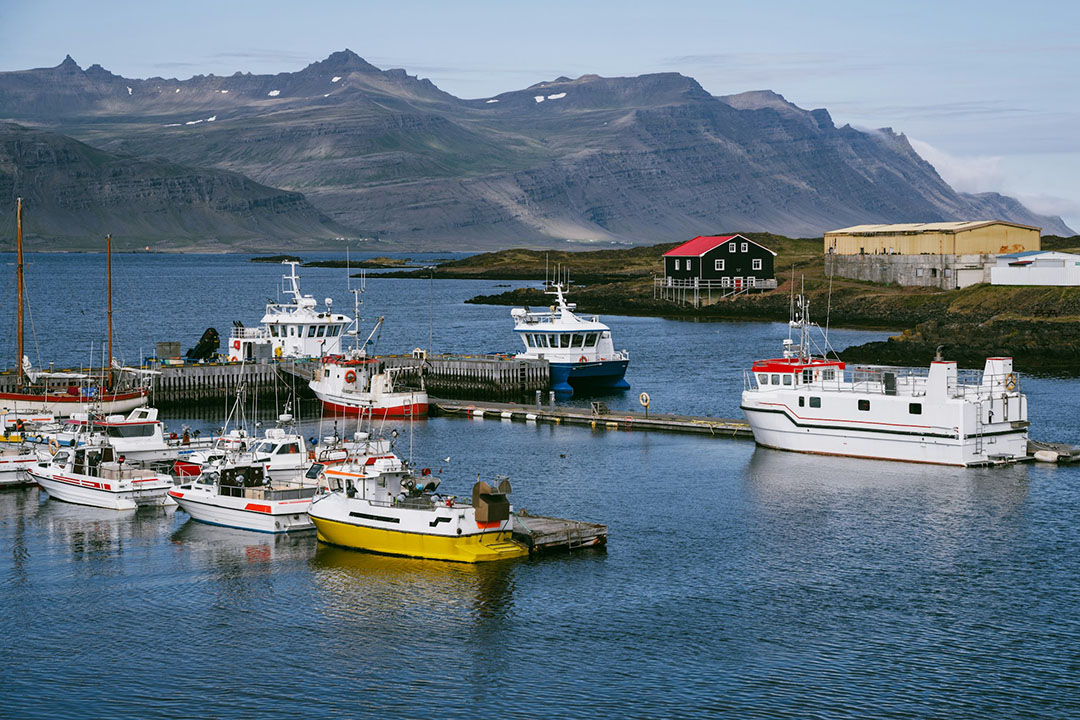 himmel-tiny harbor in Djupivogur East Iceland tiny harbor in Djupivogur East Iceland