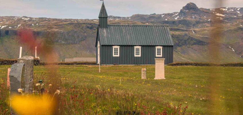 Budir black church on Snaefellsnes Peninsula