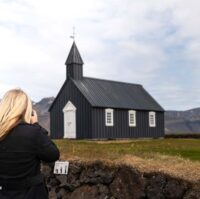 Budir black church on Snaefellsnes Peninsula