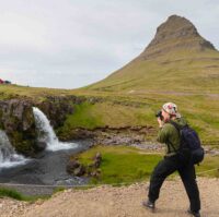 Kirkjufell mountain and waterfall on Snaefellsnes Peninsula