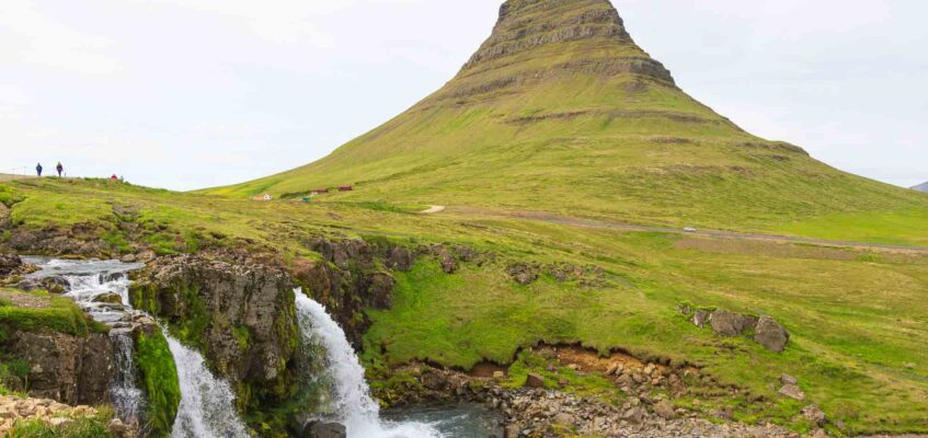 Kirkjufell mountain and waterfall on Snaefellsnes Peninsula