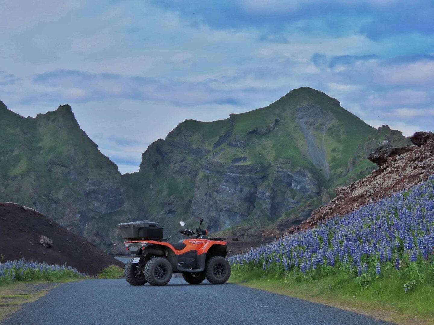 Beautiful weather on the atv tour