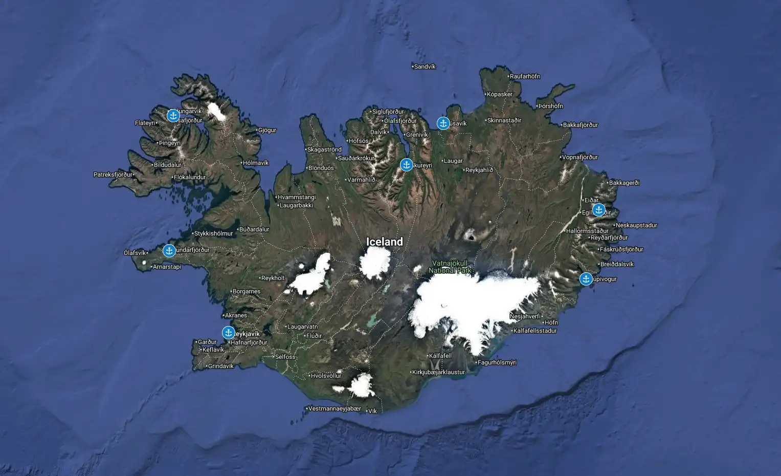 BusTravel Iceland shore excursions ports around Iceland 2025 Oct