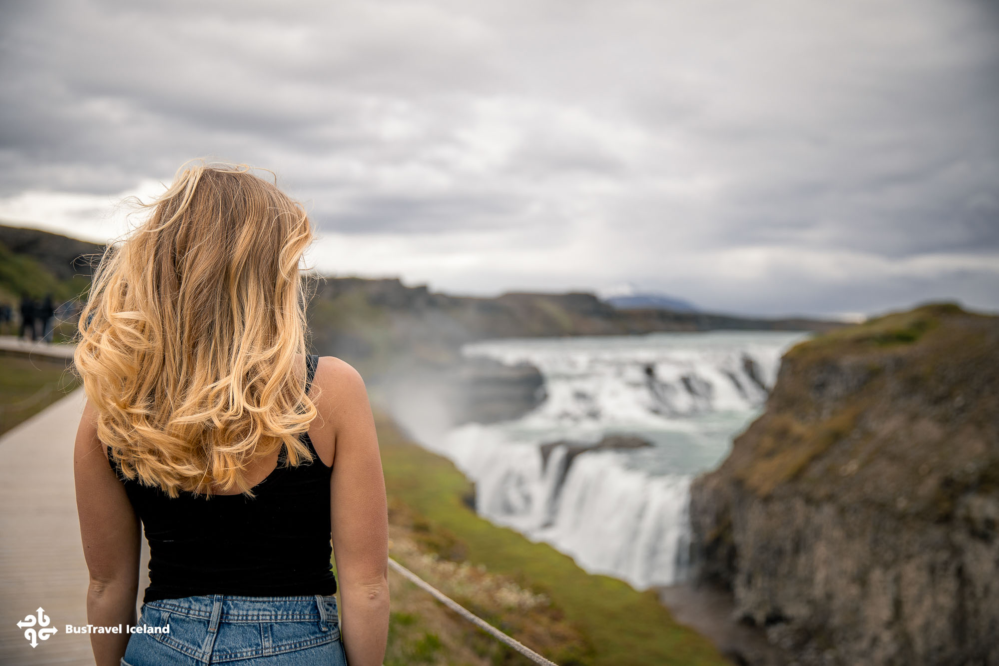 Gullfoss waterfall in Golden Circle Iceland