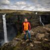 Haifoss waterfall in Landmannalaugar Highlands