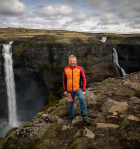 Haifoss waterfall in Landmannalaugar Highlands [Photo by Danni Ardnt]