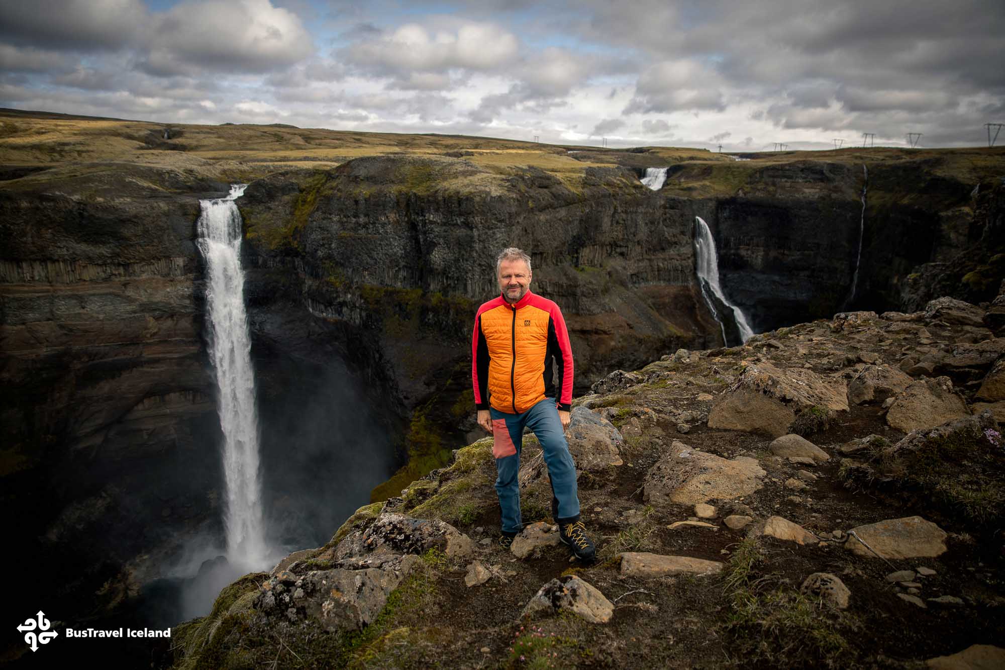 Haifoss waterfall in Landmannalaugar Highlands
