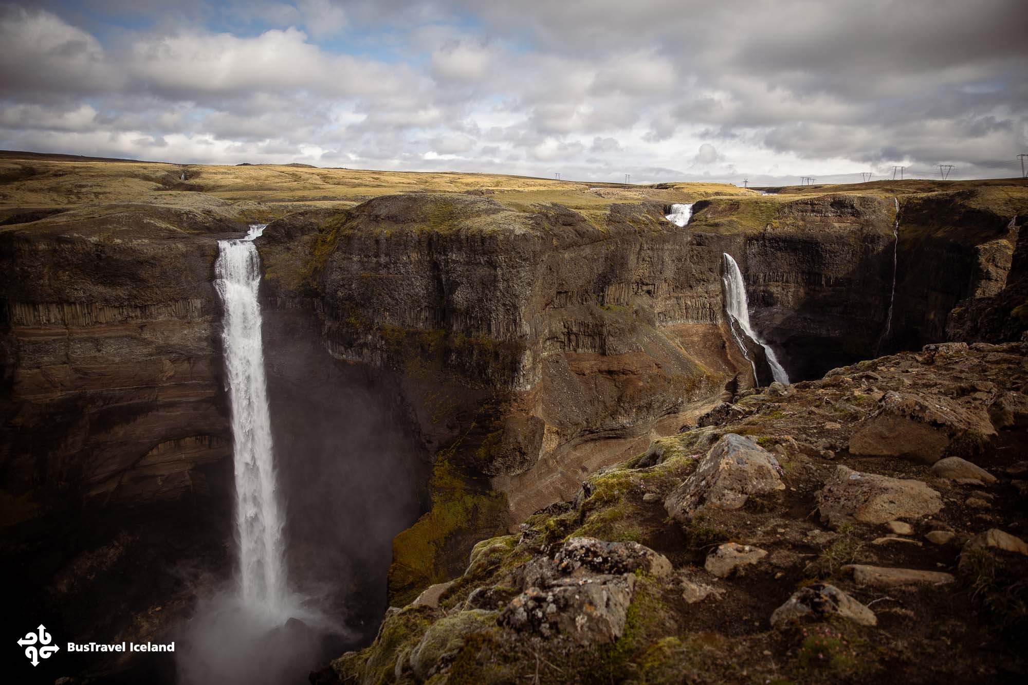 Haifoss waterfall in Landmannalaugar Highlands-8817