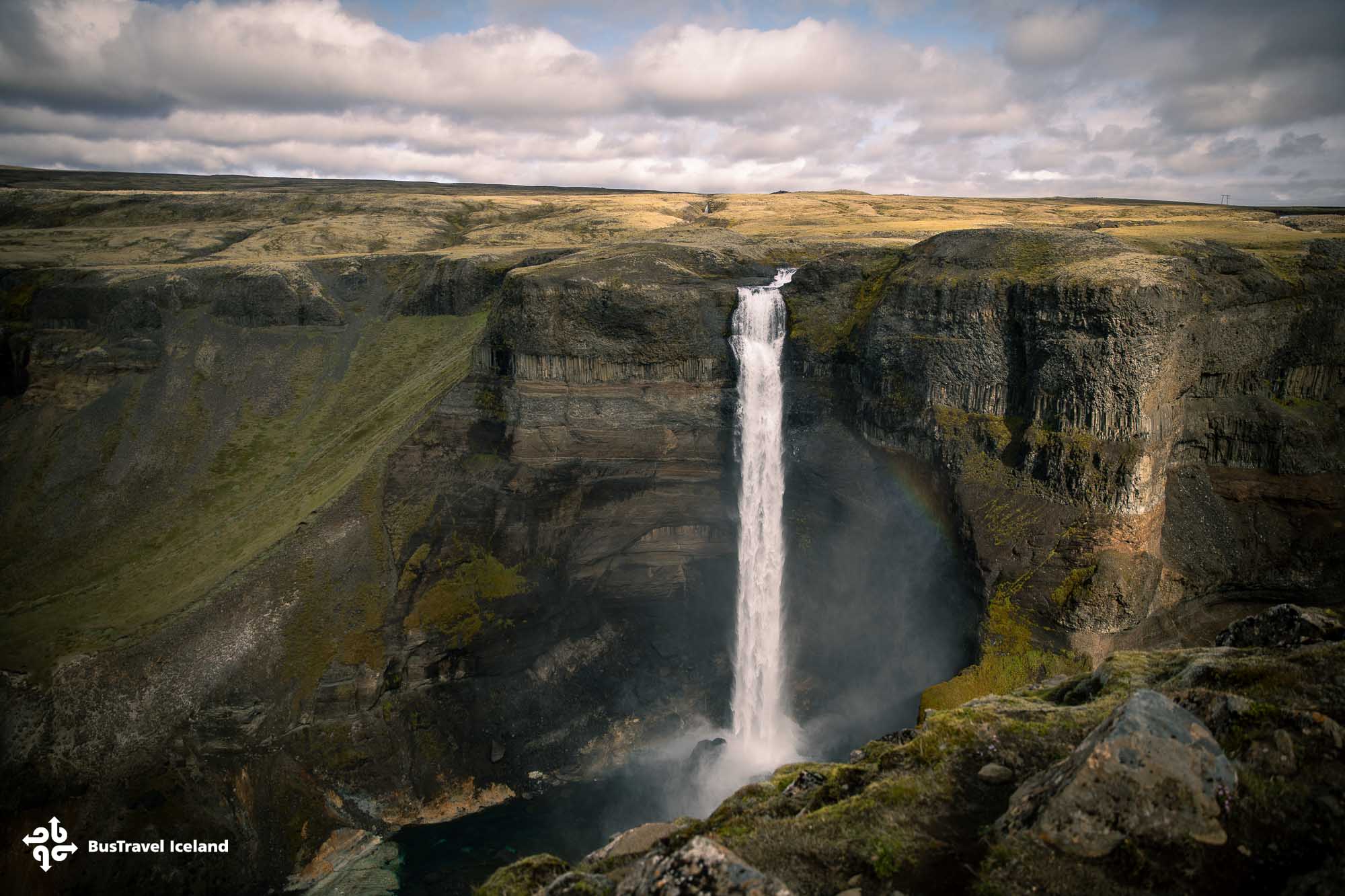 Haifoss waterfall in Landmannalaugar Highlands-8819 Haifoss waterfall in Landmannalaugar Highlands