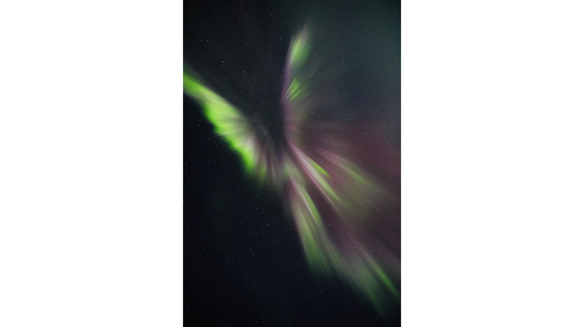 Northern Lights in Iceland the shape of Corona Northern Lights in Iceland the shape of Corona