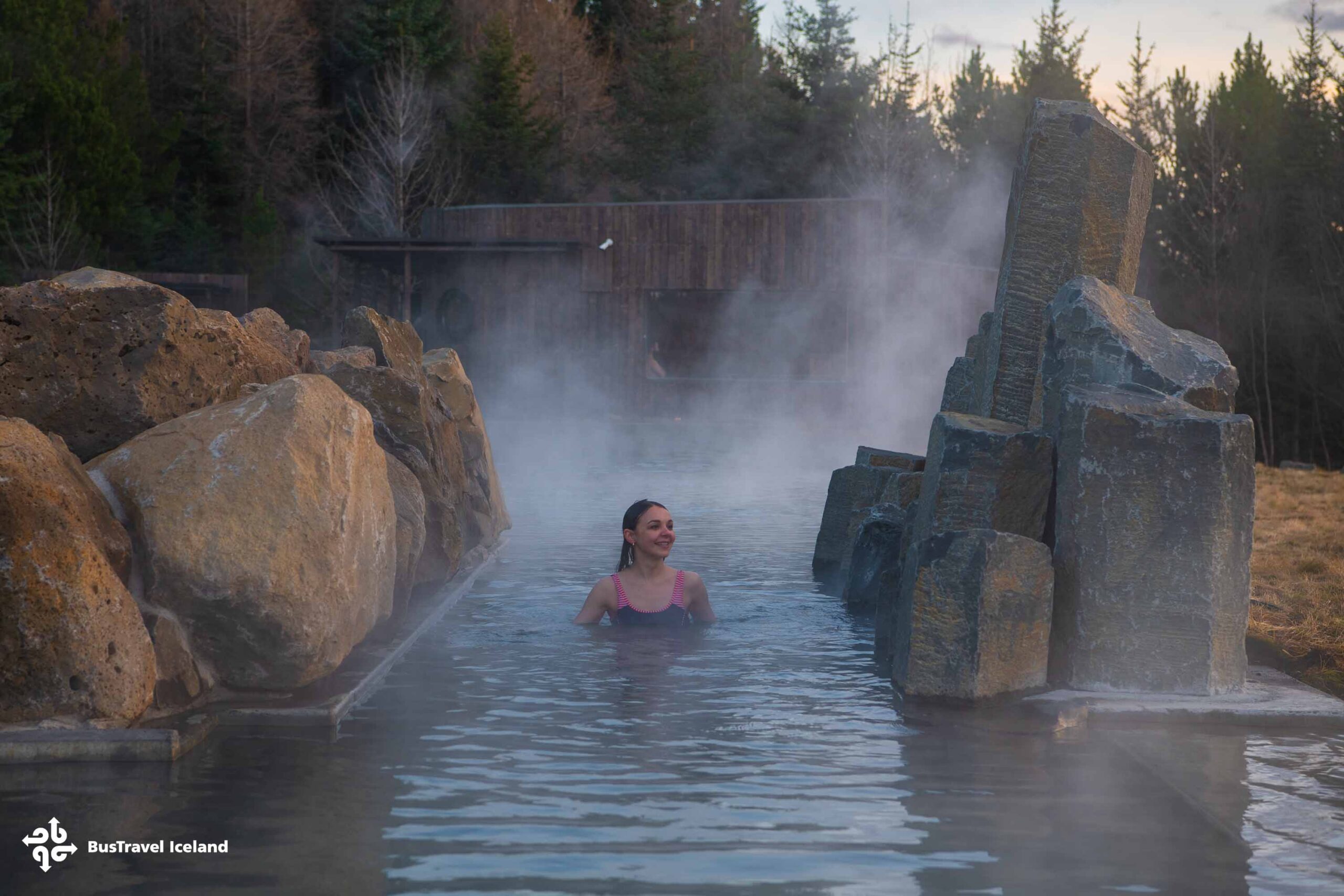 Laugaras Lagoon in Golden Circle Iceland