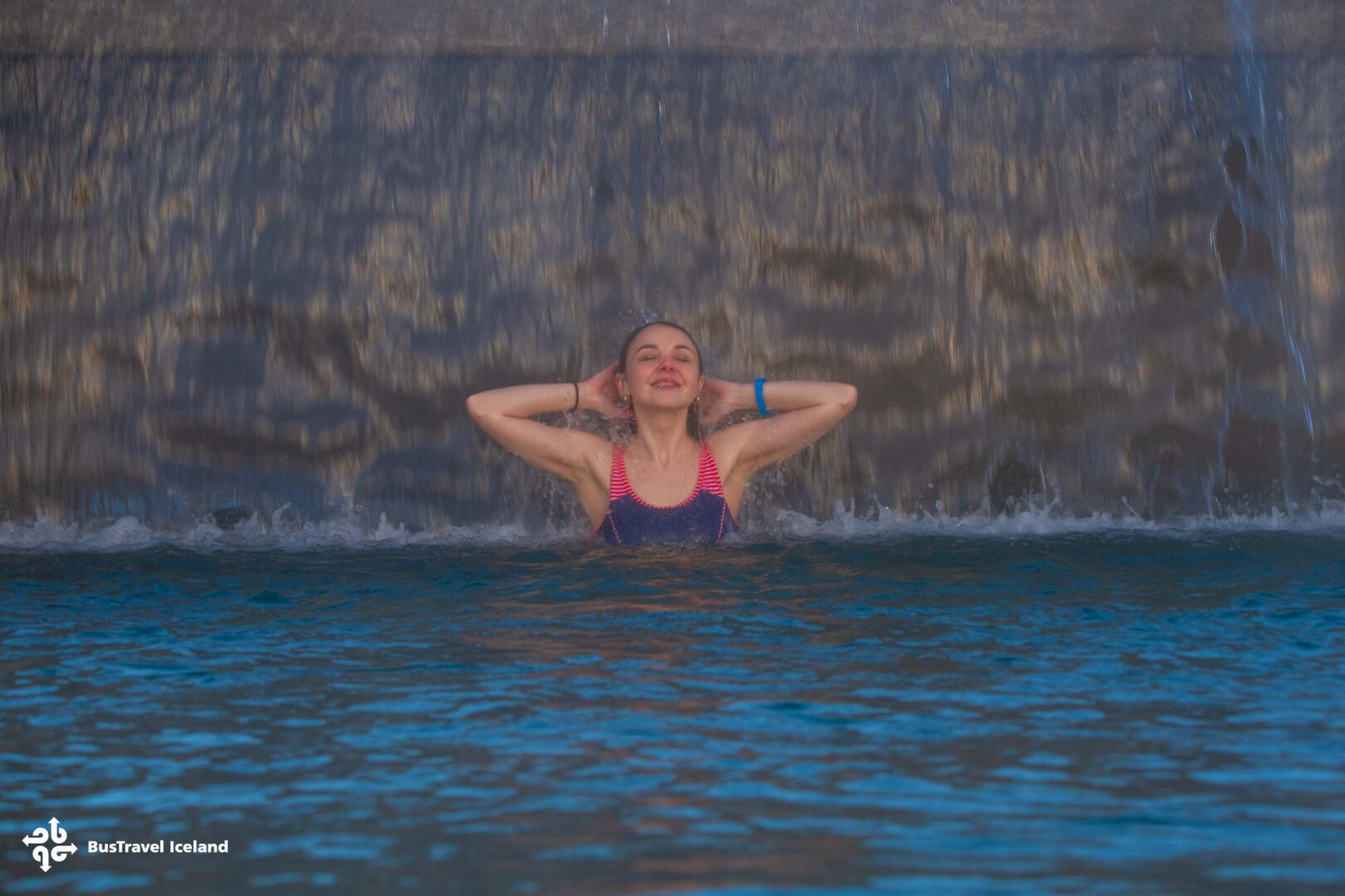 Laugaras Lagoon in Golden Circle Iceland-9988 waterfall bath at Laugaras Lagoon in Golden Circle Iceland