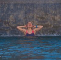 Laugaras Lagoon in Golden Circle Iceland-9988 waterfall bath at Laugaras Lagoon in Golden Circle Iceland