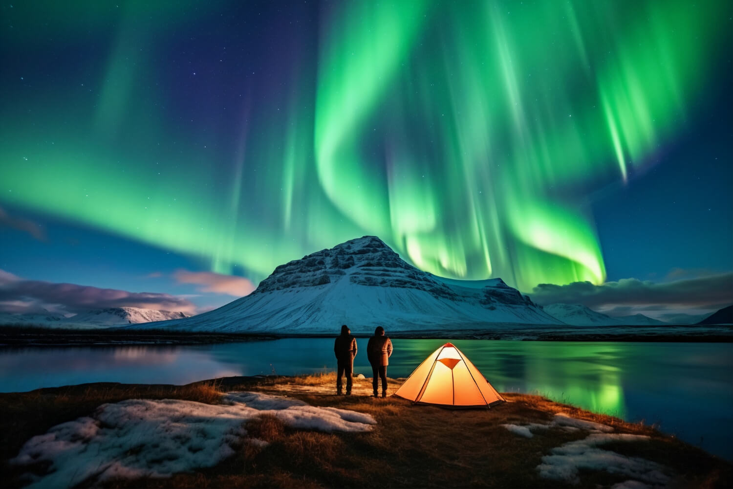 northern-lights The Northern Lights in Iceland in winter