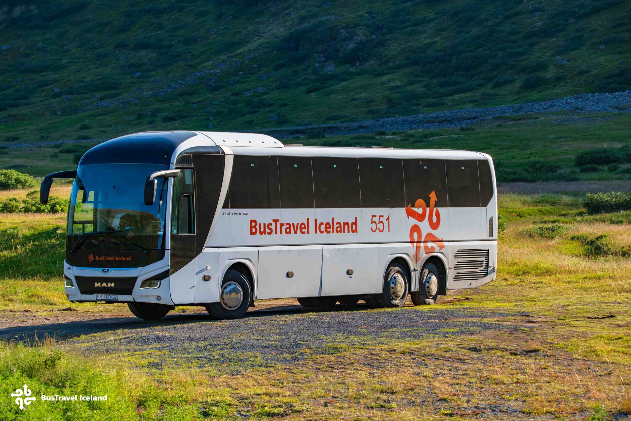 BusTravel Iceland's bus in Westfjords